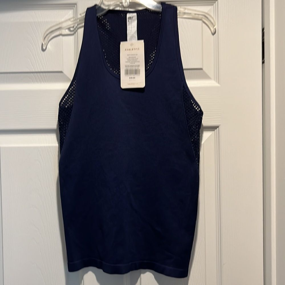 Fabletics Musetta Seamless navy tank size medium. - Picture 2 of 8